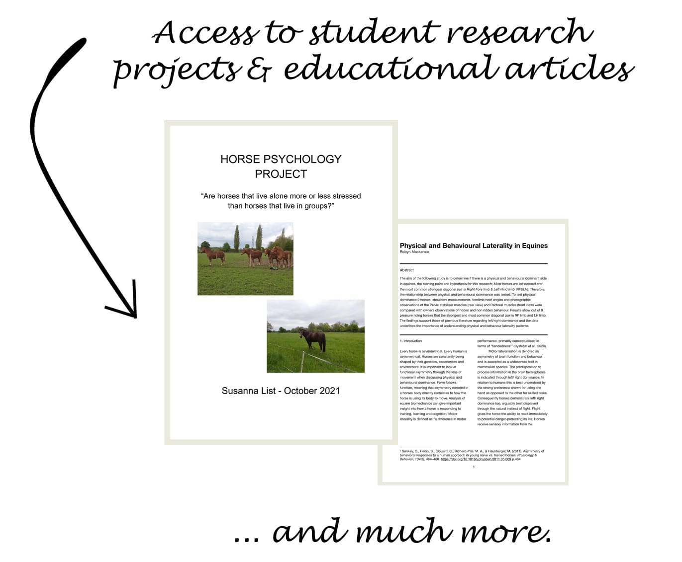 IH Equine Membership Club offers access to student research & educational articles